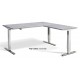 Cromo Corner Triple Motor Chrome Height Adjustable Desk